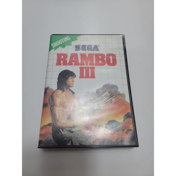 Sega Master System Rambo III Sega 1986 With Box - Tested - Picture 1 of 11